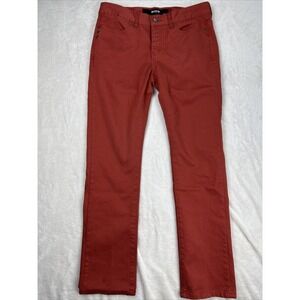 Krew Jeans Mens Size 32 KSlim Number 11 Orange Denim Straight True Slim Low Rise
